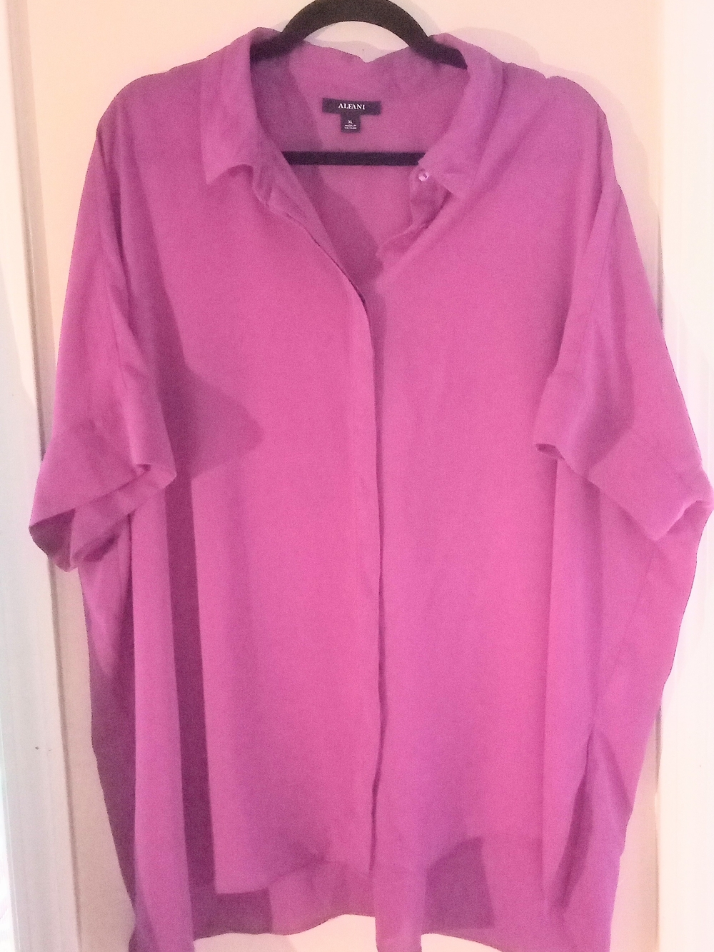 Alfani Women's Plum Button-Front Blouse